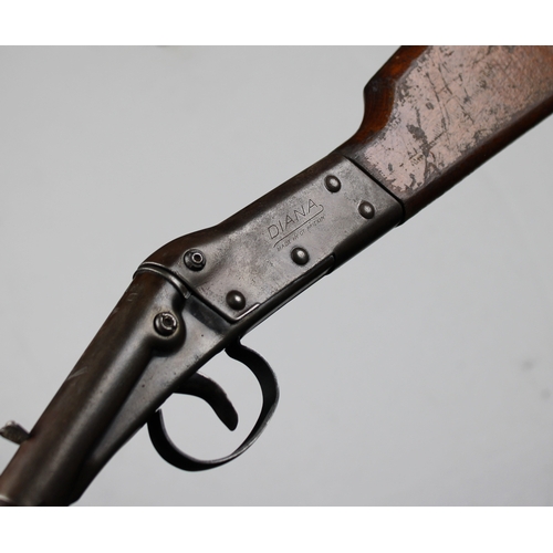 238 - A Diana model 1 .177 air rifle wooden stock, 30¼in. (76.8cm.) overall length, together with a Markha... 