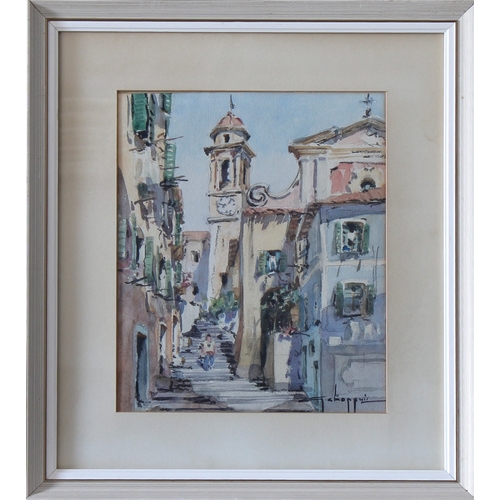 329 - Georges Chappuis (French, 20th century) A pair of watercolours of Mediterranean scenes, signed lower... 