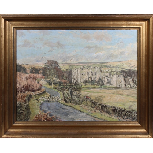 406 - Thomas Leslie Kerkham, (British, 1918-1986) oil on canvas, untitled, signed lower right, framed, 17½... 