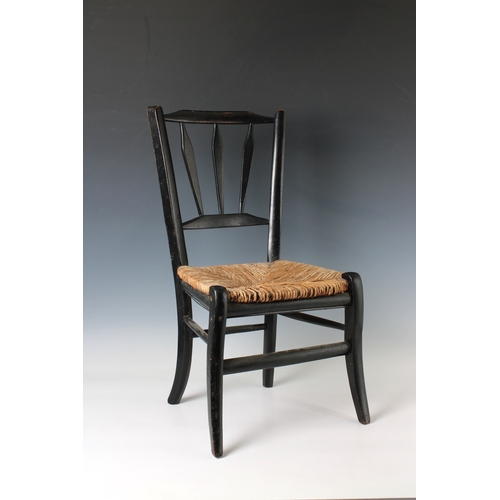 524 - A Victorian ebonised child's chair.