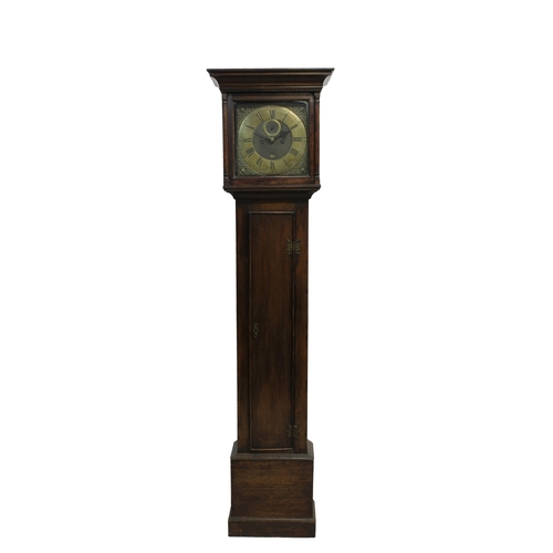 597 - An 18th century oak 8 day Channel Island longcase clock by Nicholas Blondel marked 'No 139' to the r... 