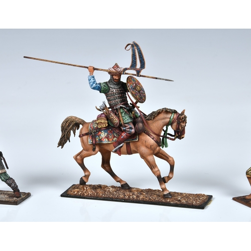 605 - Aero Art - The St. Petersburg Collection - 54mm hand painted Saracen Warriors numbers 3740.3, 3523, ... 