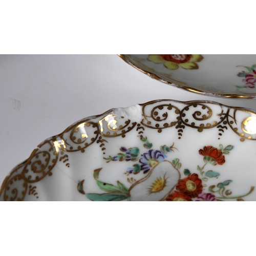 68 - Eight Adderleys Ltd bone china tea cups and saucers floral design with gilding, factory mark beneath... 