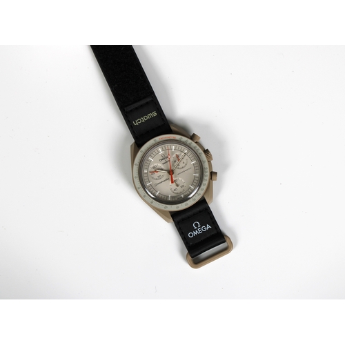 831 - Swatch X Omega, MOONSWATCH, Mission to Jupiter wrist watch A bioceramic wrist watch, CIRCA 2022 Move... 