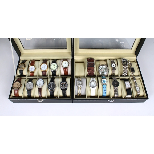 841 - A collection of Ladies vintage style collectors wrist watches of varying types and styles. (21)