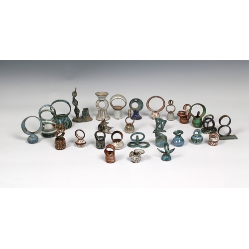 11 - Guernsey Studio pottery - Elizabeth Ann Macphail (1939-89) A large collection of miniature stylised ... 