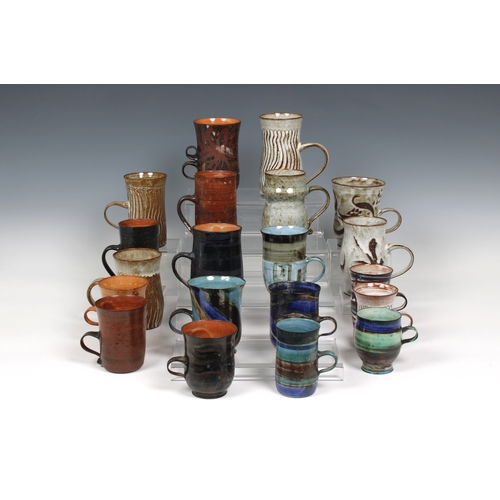 17 - Guernsey Studio pottery - Elizabeth Ann Macphail (1939-89) A collection of twenty coffee / espresso ... 