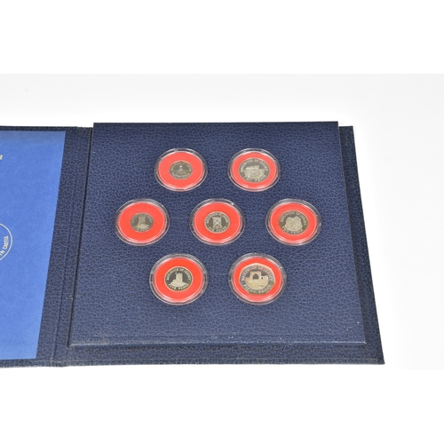 146 - Two States of Jersey seven-coin silver frosted proof sets 1983, in presentation folder accompanied b... 