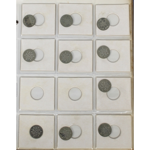 159 - A 'Boots Great Britain Coin Album' containing many silver coins to include Threepence; Sixpence; One... 