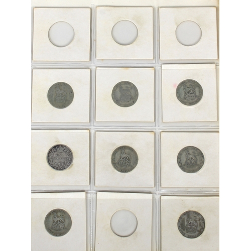 159 - A 'Boots Great Britain Coin Album' containing many silver coins to include Threepence; Sixpence; One... 