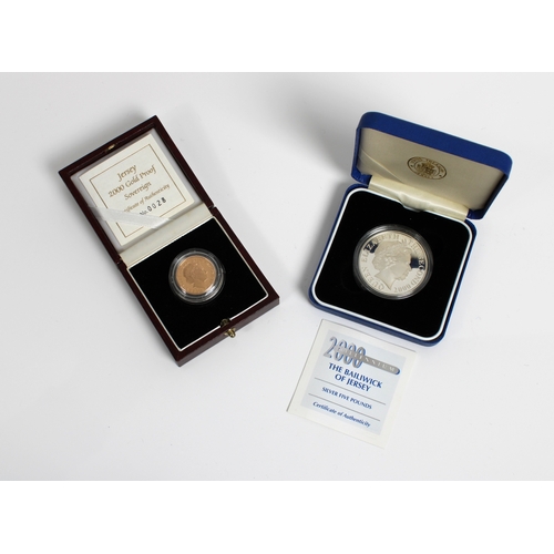 184 - A States of Jersey 200 gold proof sovereign in presentation case with certificate of authenticity No... 