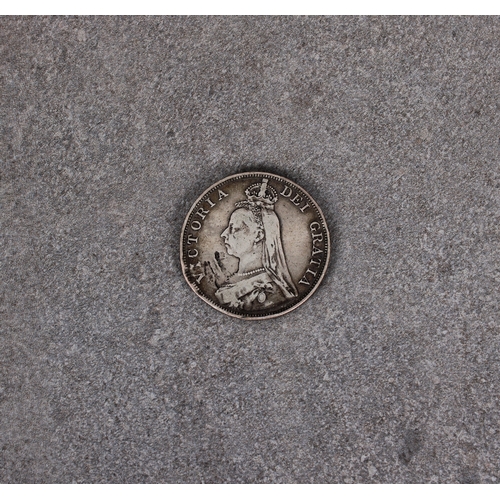 219 - A Victorian silver 1889 Jubilee head two (double) Florin.