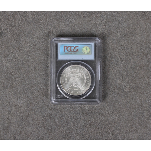 61 - An 1878-S Morgan Dollar series: 52 coin: 3 - PCGS graded MS 64, certificate number 7082.64/73739528.