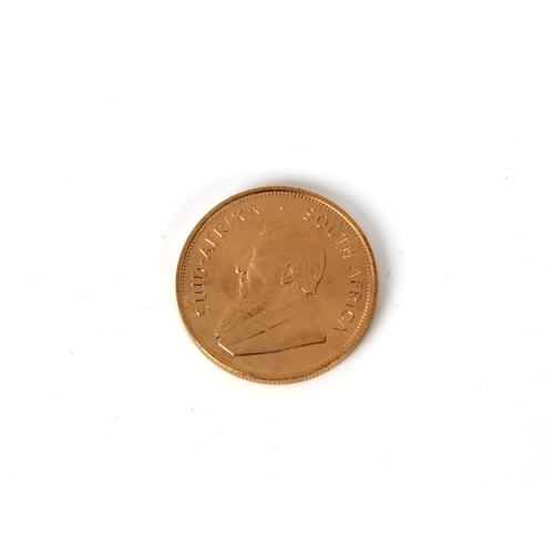 72 - A South Africa 1976 Full 1oz fine gold Krugerrand coin.