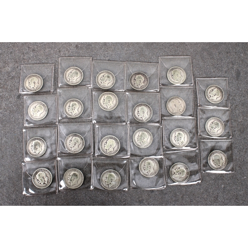 8 - A collection of twenty three (23) silver first quarter 20th century (before 1919), Two Shillings (On... 