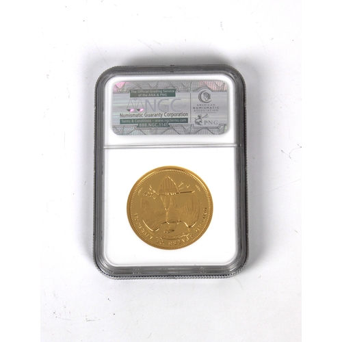 93 - A very rare George T. Morgan $100 Gold Union 2010 Ultra Cameo Gem Proof coin - NGC capsulated propos... 