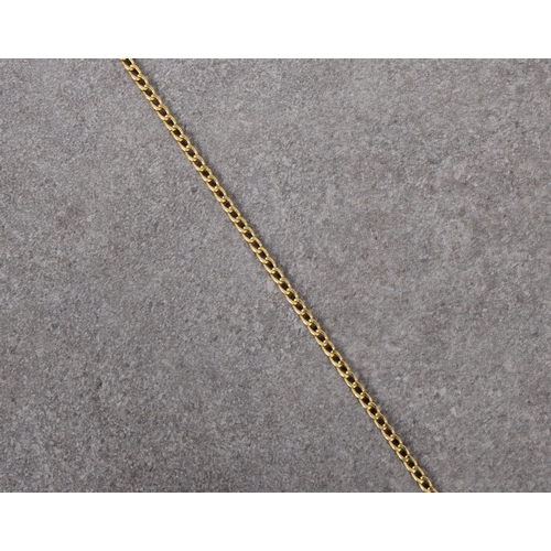 1048 - A 9k yellow gold chain 46cm. long.