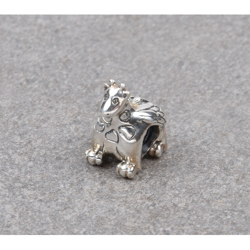 1090 - A boxed Pandora 'Winiper' staff charm stamped 'S925 ALE', 14.5mm. high.