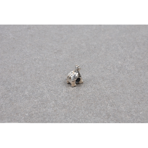 1090 - A boxed Pandora 'Winiper' staff charm stamped 'S925 ALE', 14.5mm. high.