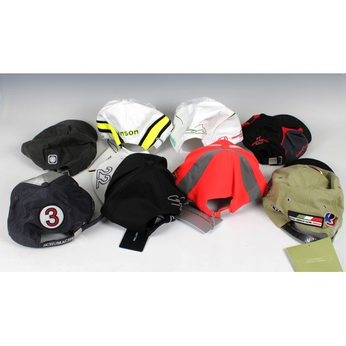 1335 - Grand Prix F1 interest - A collection of team hats to include Vodafone McLaren Mercedes & McLaren Ho... 