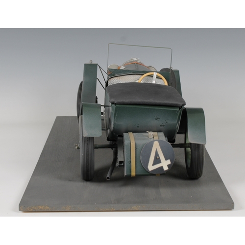 1340 - A metal model of a Bentley grey livery, racing number 