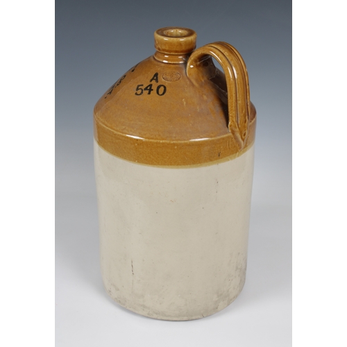 1460 - A three gallon G. ORANGE & Co Jersey flagon This jar is the property of G. ORANGE & Co. wine merchan... 