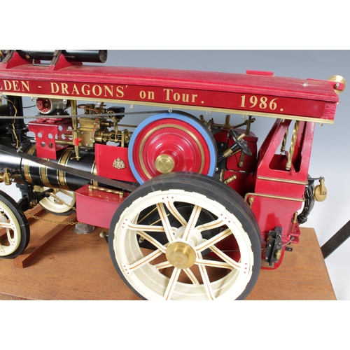 1492 - A working steam model traction engine by Markie Precision 