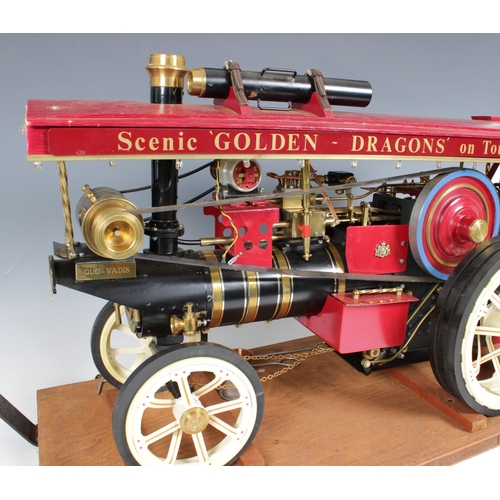 1492 - A working steam model traction engine by Markie Precision 