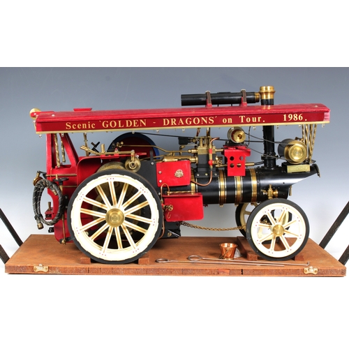 1492 - A working steam model traction engine by Markie Precision 