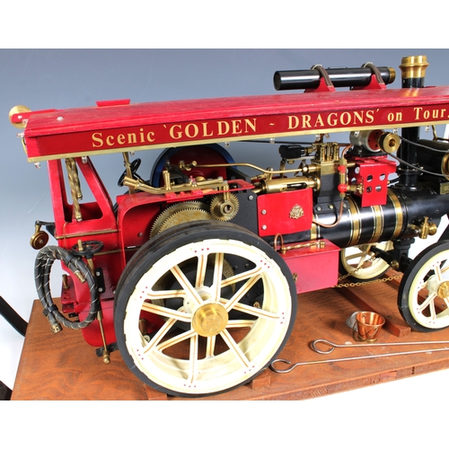 1492 - A working steam model traction engine by Markie Precision 