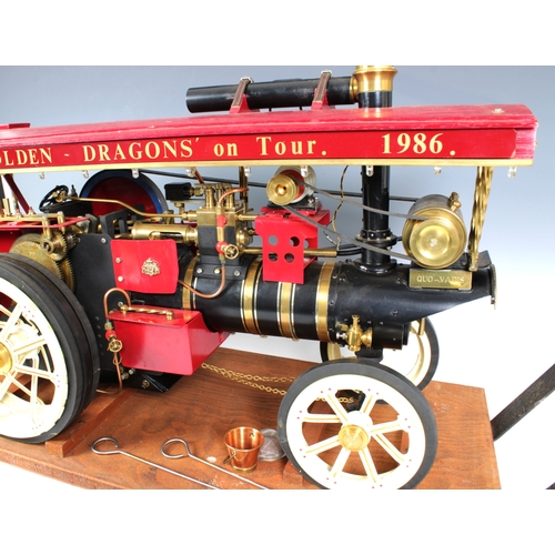 1492 - A working steam model traction engine by Markie Precision 