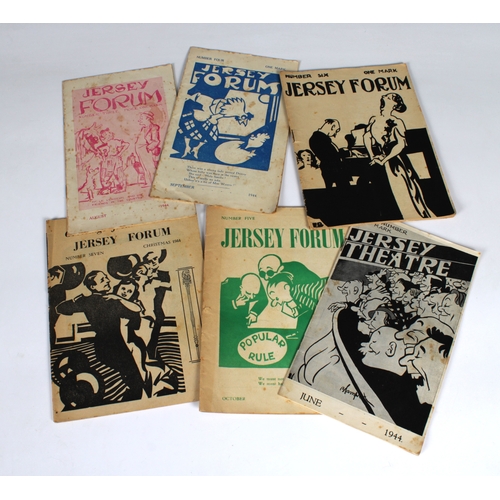 1563 - German Occupation of Jersey interest - Six copies of Jersey Forum Magazine, 1944 No.1 June 1944, No.... 