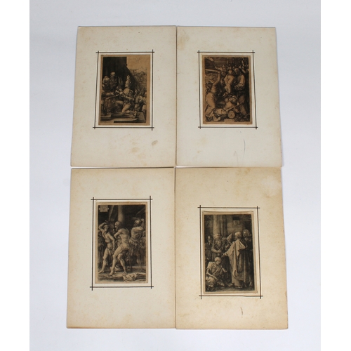 550 - After Albrecht Durer (German, 1471-1528) The Passion and Resurrection, twelve copper engravings on l... 