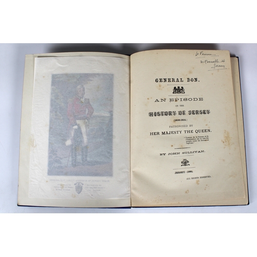 613 - Sullivan, John General Don An Episode on the History of Jersey (1806-1814), 2 copies, red and blue b... 