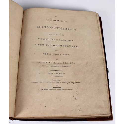 635 - Coxe, William An Historical Tour of Monmouthshire illustrated with views by Sir R.C. Hoare, A new ma... 