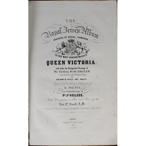 643 - Philip John Ouless (Jersey, 1817-1885) The Royal Jersey Album dedicated, by Special Permission, to H... 