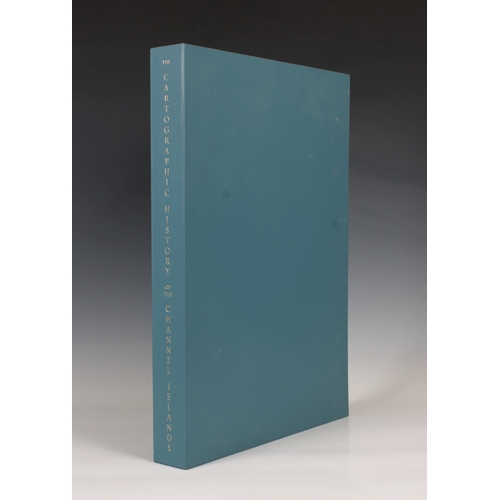 660 - The Cartographic History of The Channel Islands limited edition number 32/275, hand bound in navy bl... 