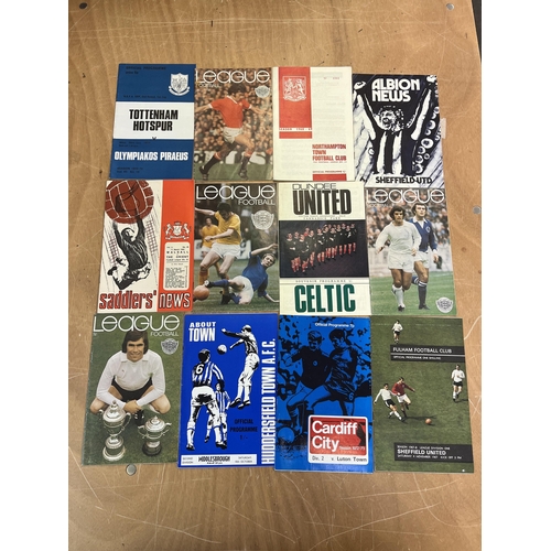 664 - Football memorabilia - A collection of mostly 1970's football programmes, finals etc, to include 197... 