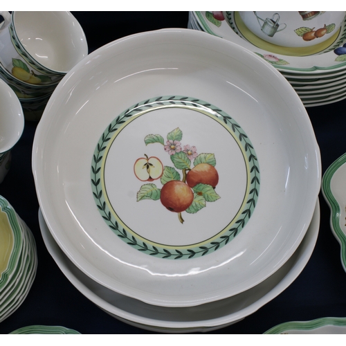 69 - A Villeroy & Boch 'French Garden Fleurence' tea & dinner service for eight settings to include an ov... 