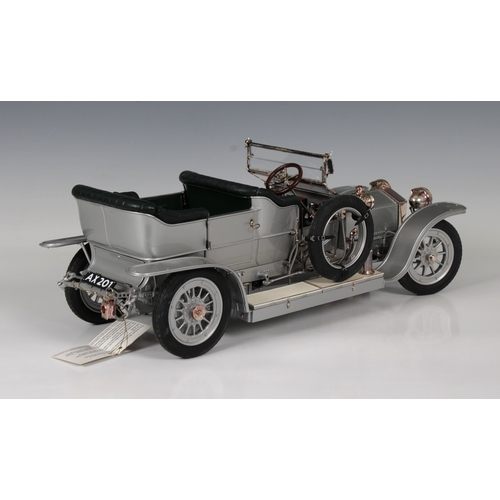 154 - A Franklin Mint precision die cast model Rolls Royce Silver Ghost 1907, 1:12 scale Reg AX201, Frankl... 