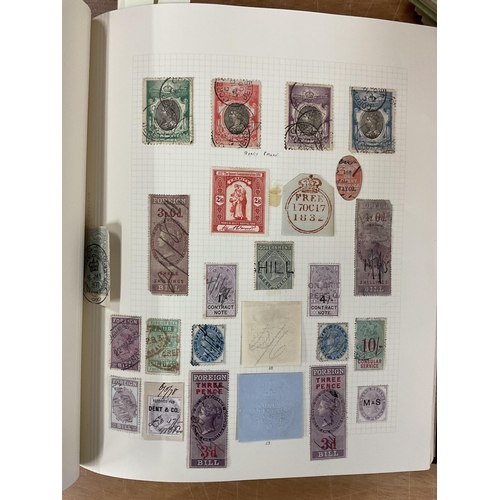 163 - Philately interest - Two albums of Great Britain - Victoria onwards to include six (6) Penny Blacks;... 