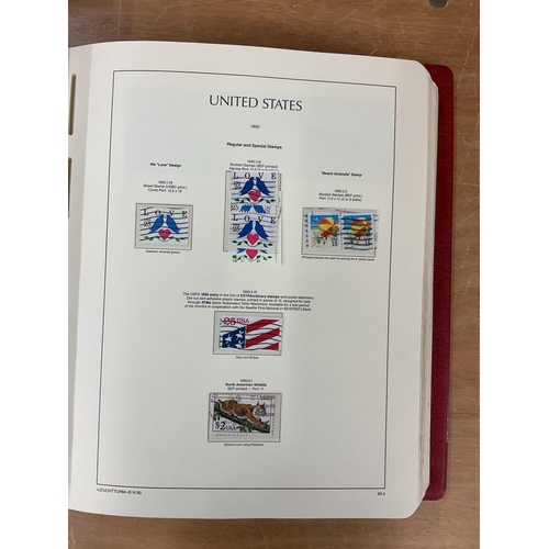 171 - Philately interest - Stamps of USA contained in six binders, containing mint and used stamps, c.1940... 