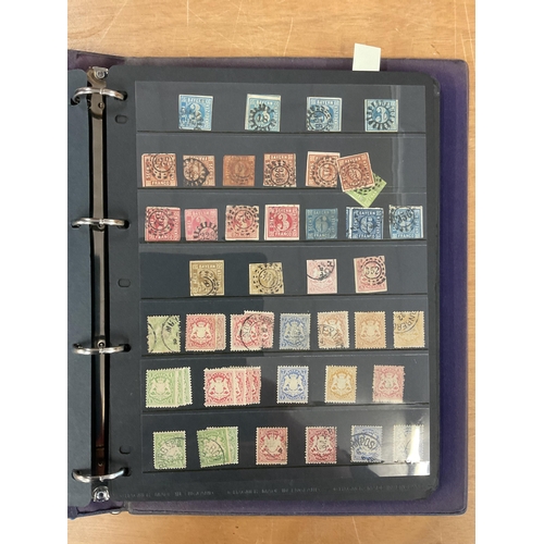 173 - Philately interest - Stamps of Germany housed three binders, 19th century onwards, to include a Davo... 