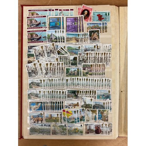 177 - Philately interest - A collection of Guernsey stamps c.1969, to include mint and used, housed in fou... 