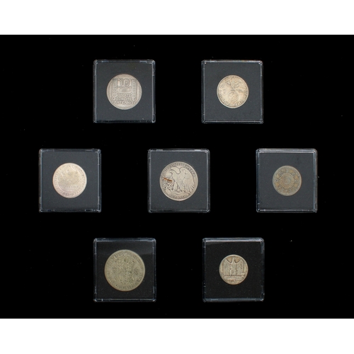 227 - World War II seven coins collection - 7 Authentic Coins used during World War 2 - Allies & Axis Powe... 