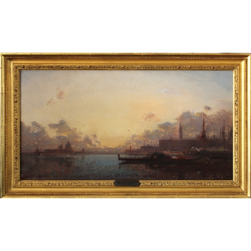 527A - Attributed to Henri Duvieux (French, 1855-1902)
A warm light over Venice, oil on canvas, signed lowe... 