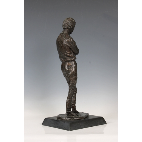 3 - Philip Blacker (British, born 1949) - Limited edition bronze study of a jockeydark brown patination,... 