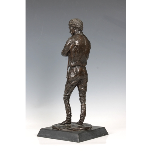 3 - Philip Blacker (British, born 1949) - Limited edition bronze study of a jockeydark brown patination,... 