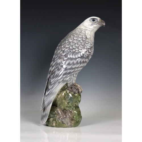 7 - A Royal Copenhagen Porcelain figure of an Icelandic FalconModel No 1661, designed by Peter Herold, 3... 