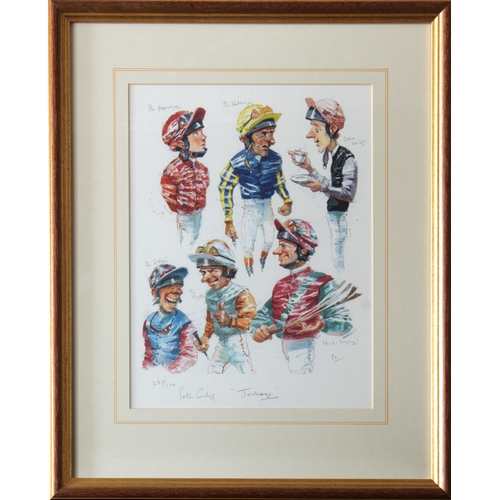 78 - Peter Curling (Irish, b.1955)'Lads', 'Jockeys', 'Trainers' and 'Owners', signed and numbered 278/500... 